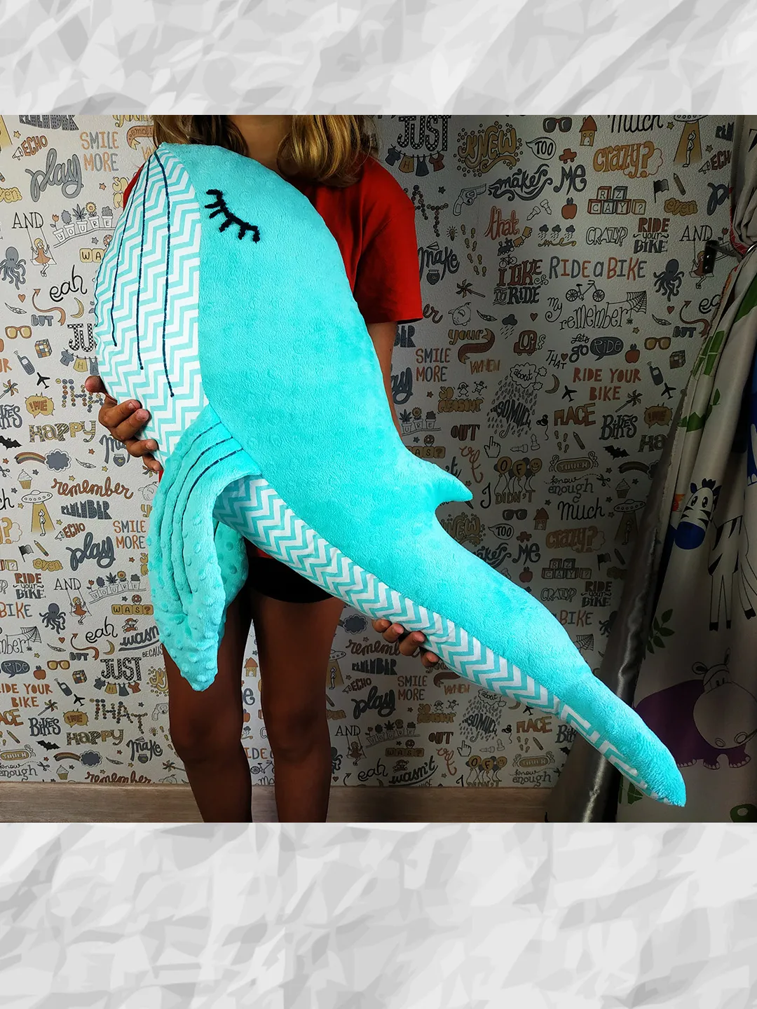 Big plush whale, sea animal plush toys, giant whale stuffed animal, deep sea stuffed animal, giant whale plush