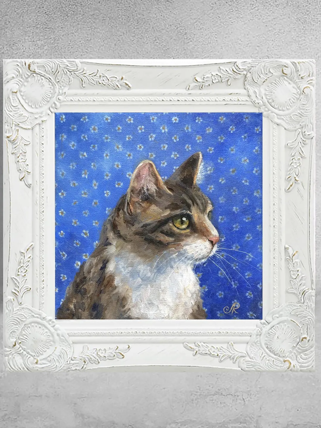Cats Oil Painting Original Cat Portrait Animal Wall Art Pet Portrait