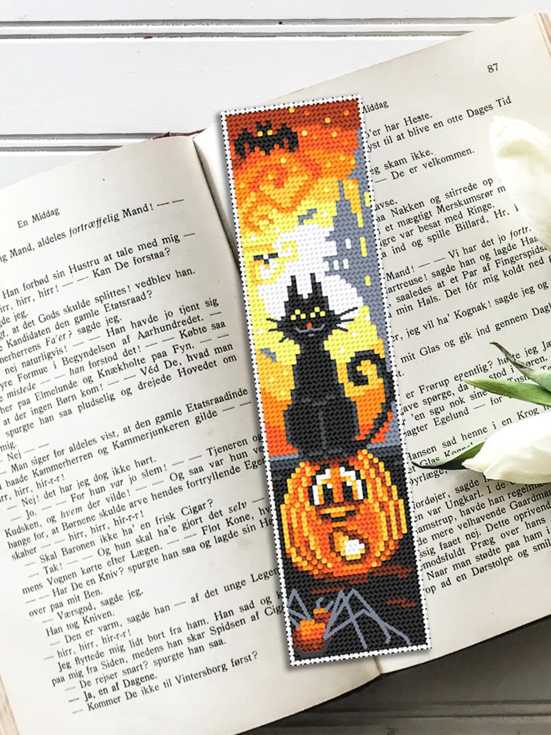 Halloween bookmark set cross stitch pattern PDF download Halloween ...