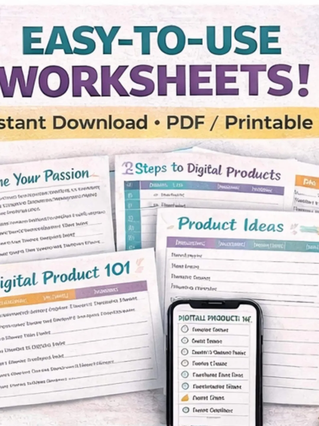 Digital Product Planner 35 Pages Printable PDF | Product Launch Planner ...