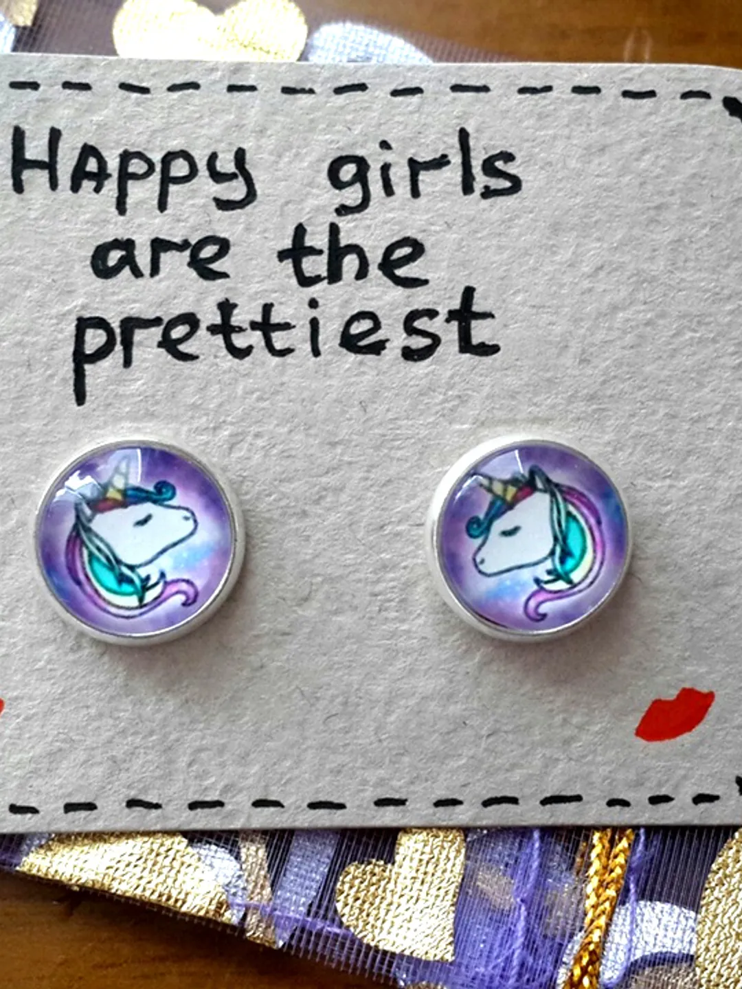 Unicorn Earrings Studs for girls