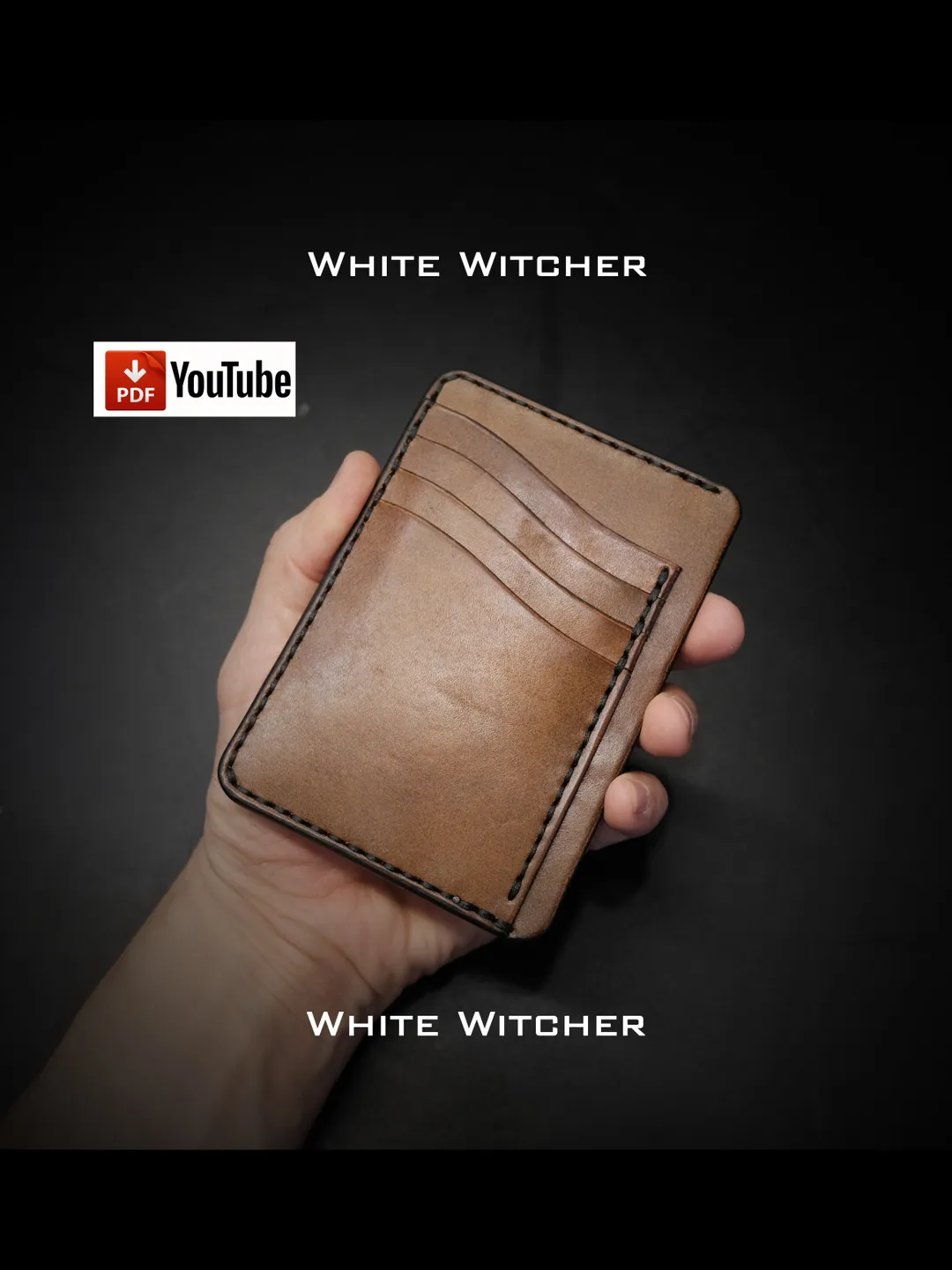 Leather pattern to make a doc wallet . MW17