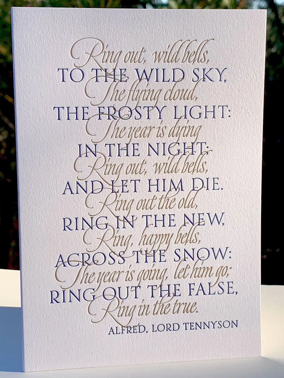 New Year's Letterpress Cards, 