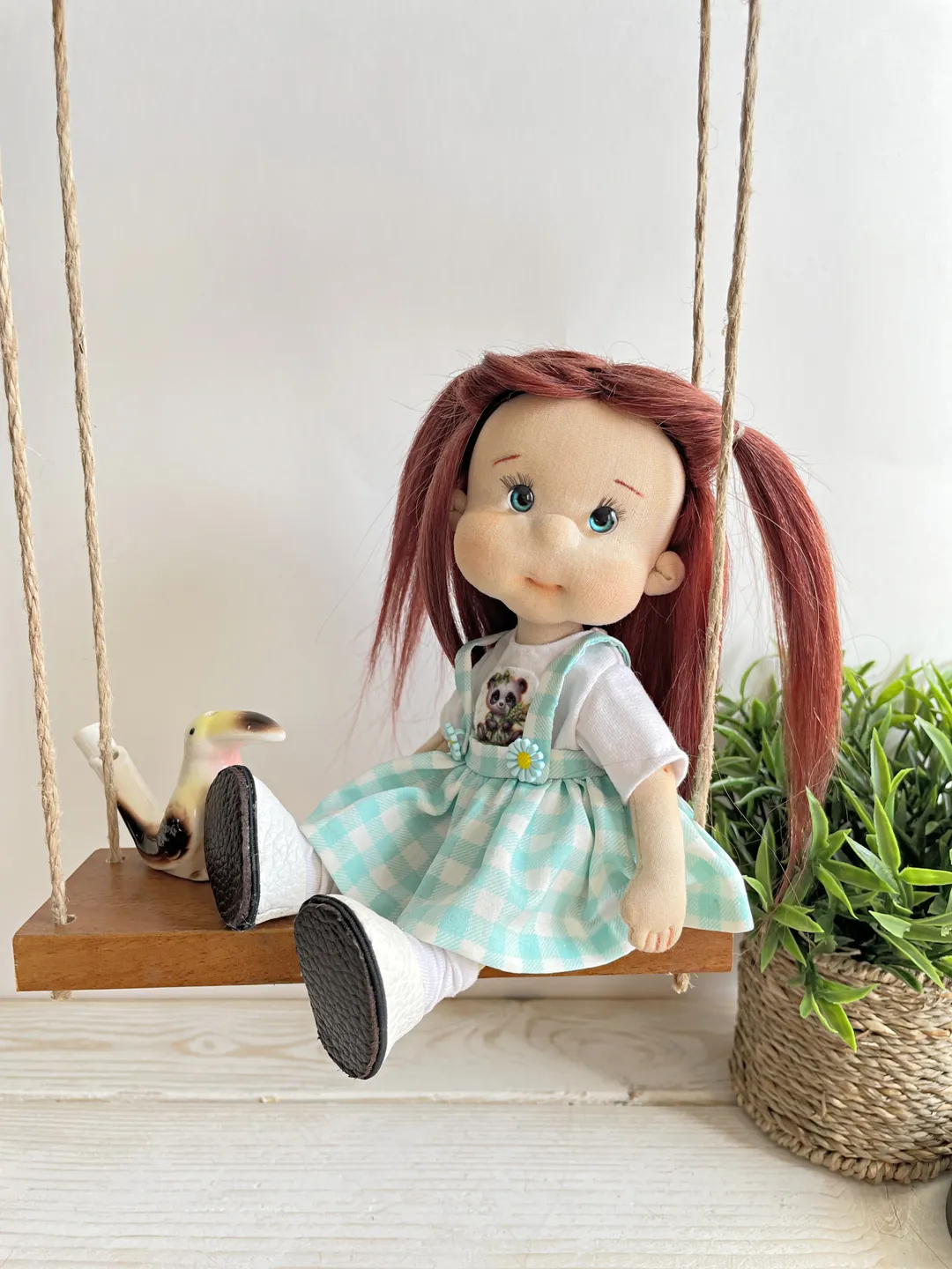 Art Doll Waldorf Doll Inspiration Handmade Textile Doll Birthday Gift for Girl