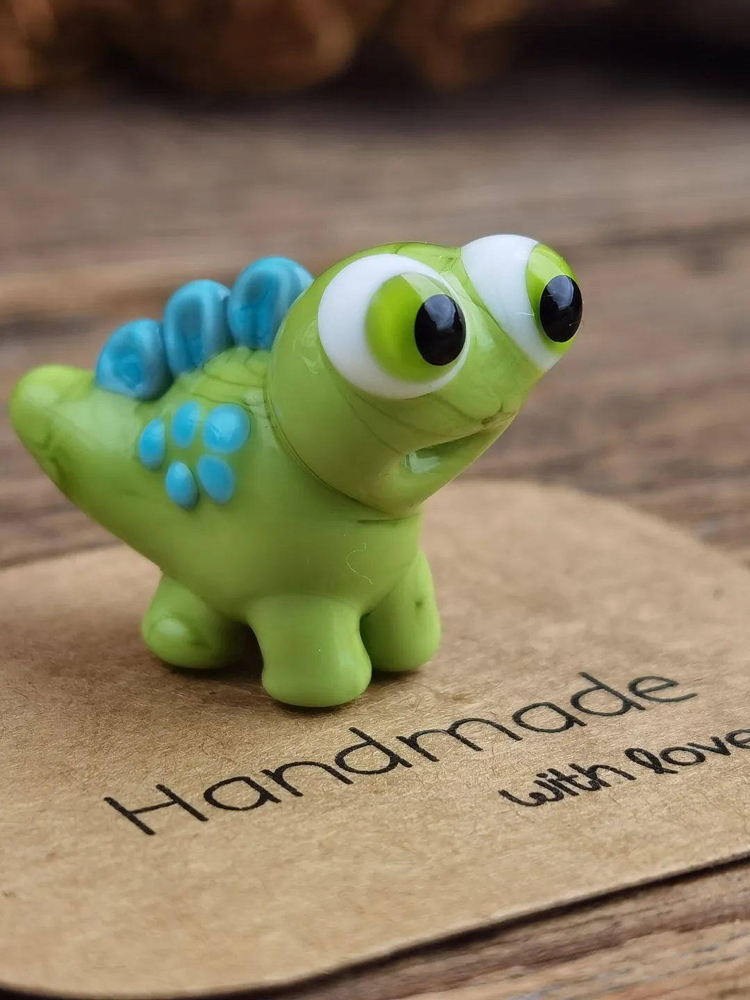 DINOSAUR ORNAMENTS Dinosaur figurine Glass dinosaur decor Miniature Dinosaur gift Dino figurine Glass figurines Tiny glass animals Terrarium