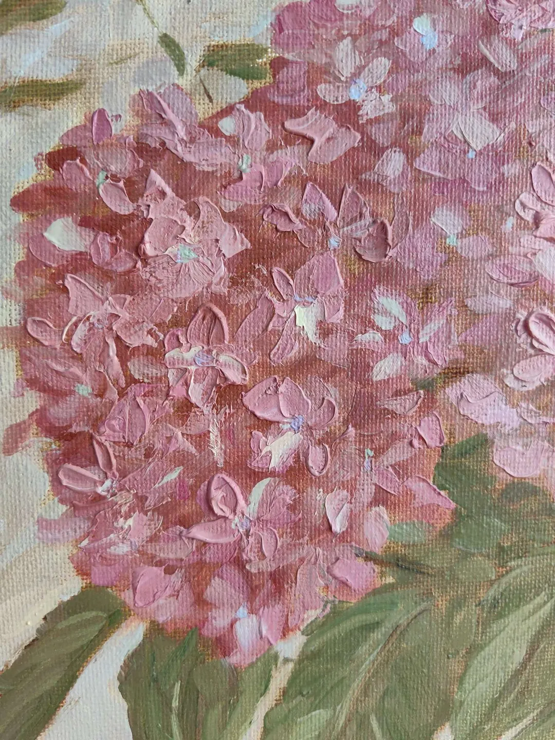 Hydrangea Original Oil Painting Flowers Artwork