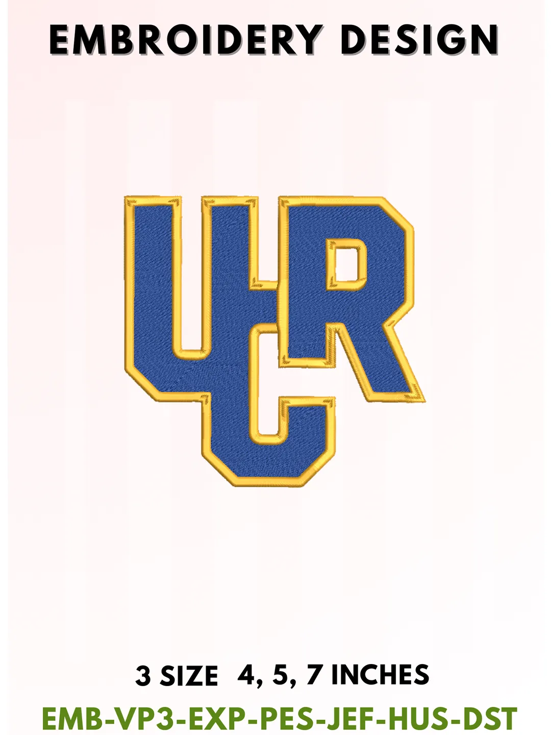 Highlander Football Embroidery Design, College Sports Embroidery Files, Sports Machine Embroidery Files, 3 Sizes, Instant Download