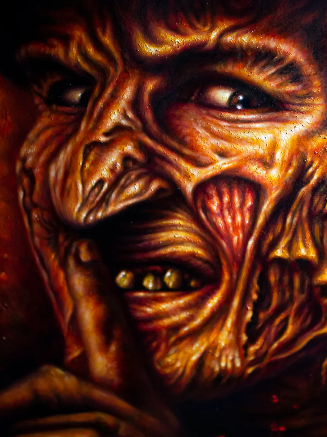 Original oil painting Freddy Krueger A Nightmare on Elm Street