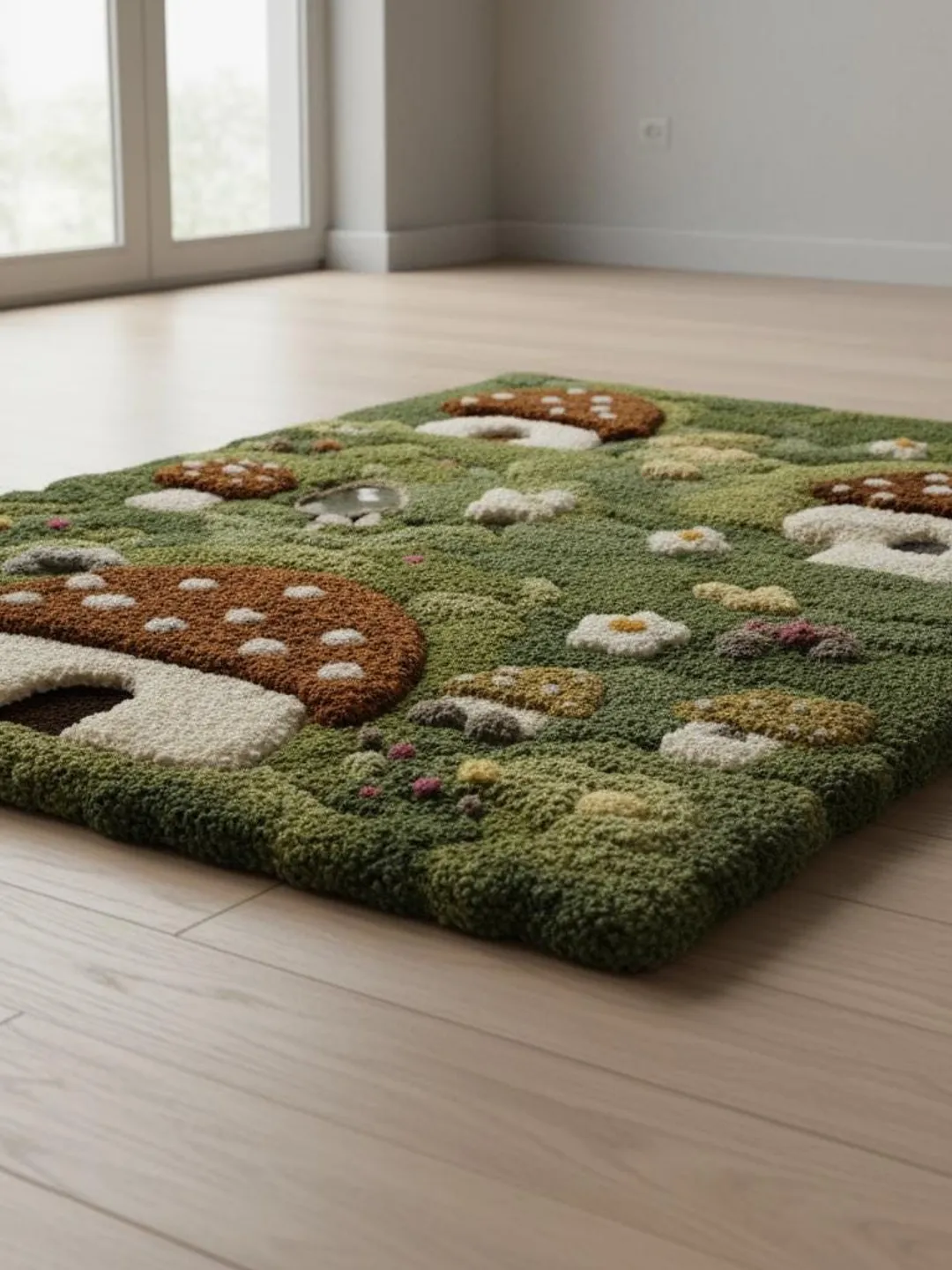 Mushroom Cottagecore Rug: Enchanted Fairy Garden, Boho Nursery Decor ...