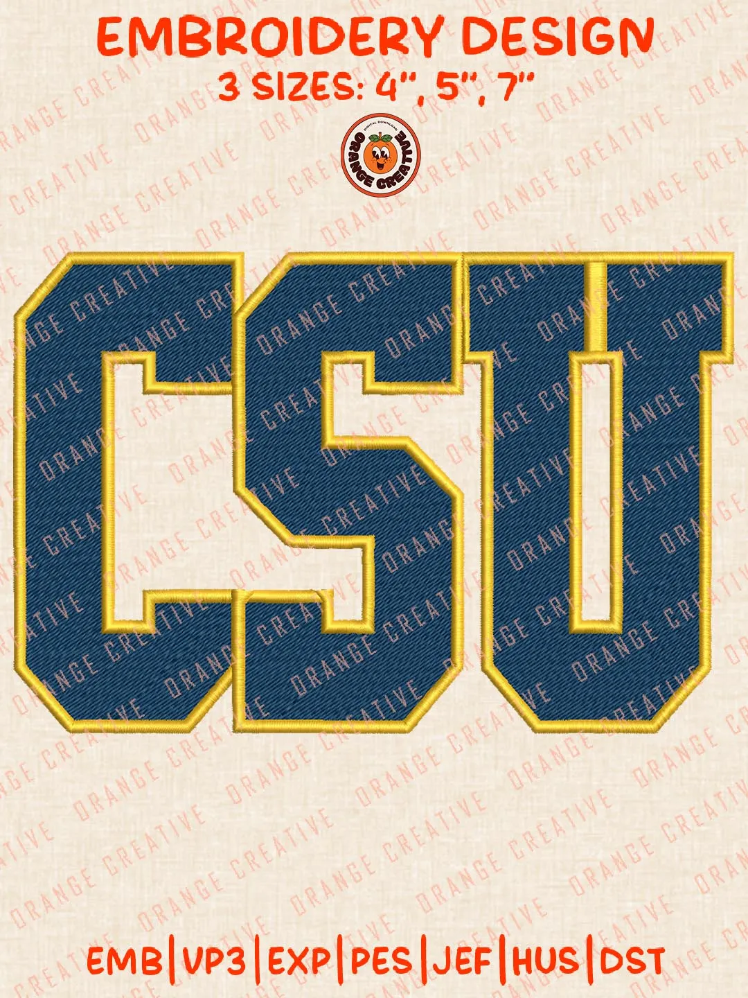 CSU Flying Eagle Embroidery Design, College Eagle Machine Embroidery ...