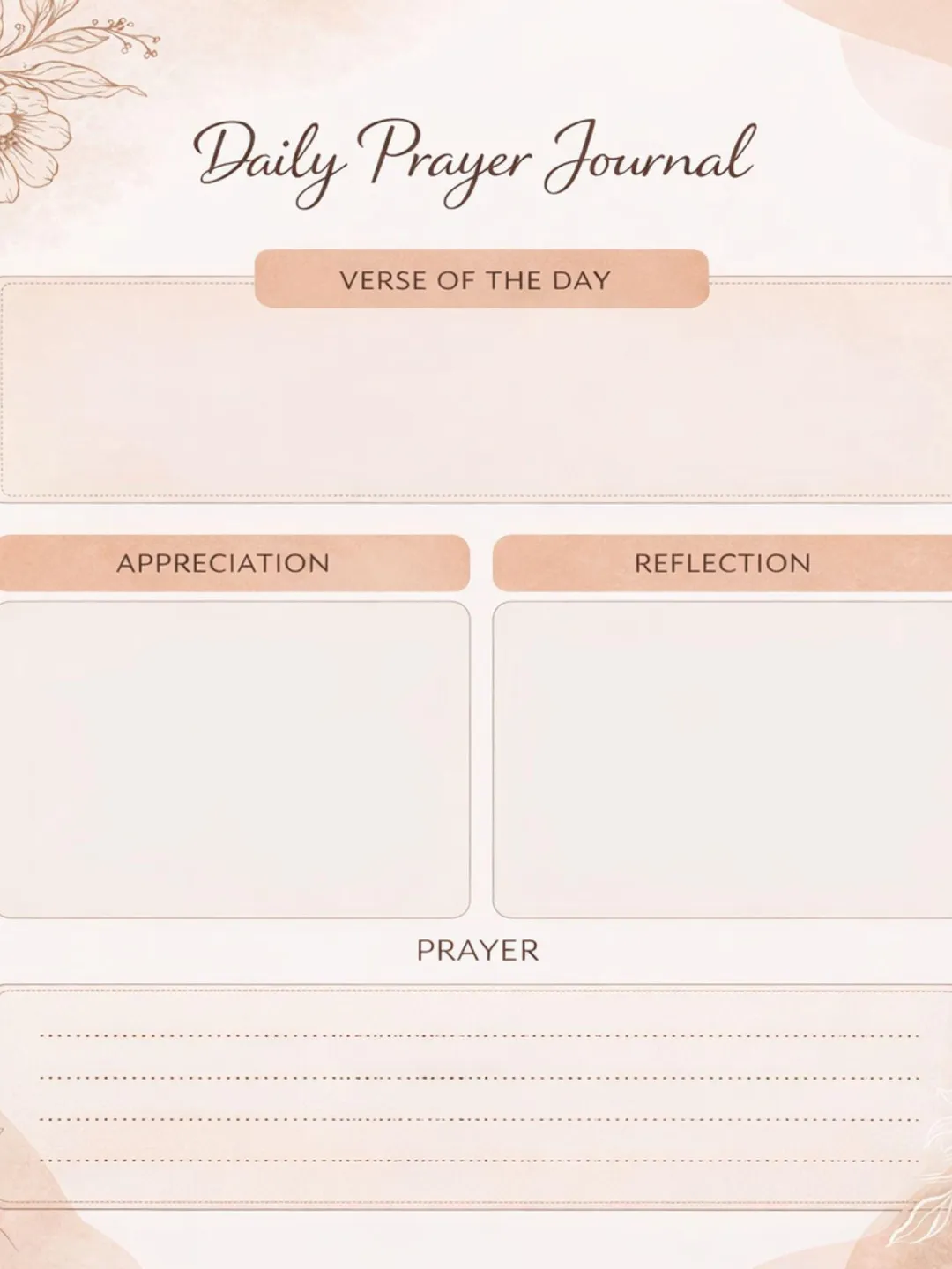 Digital Prayer Journal iPad Planner, Daily Prayer & Gratitude Journal ...
