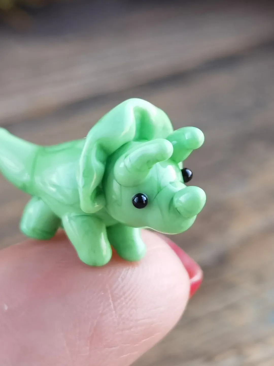 DINOSAUR ORNAMENTS Dinosaur figurine Glass dinosaur decor Miniature Dinosaur gift Dino figurine Glass figurines Tiny glass animals Terrarium