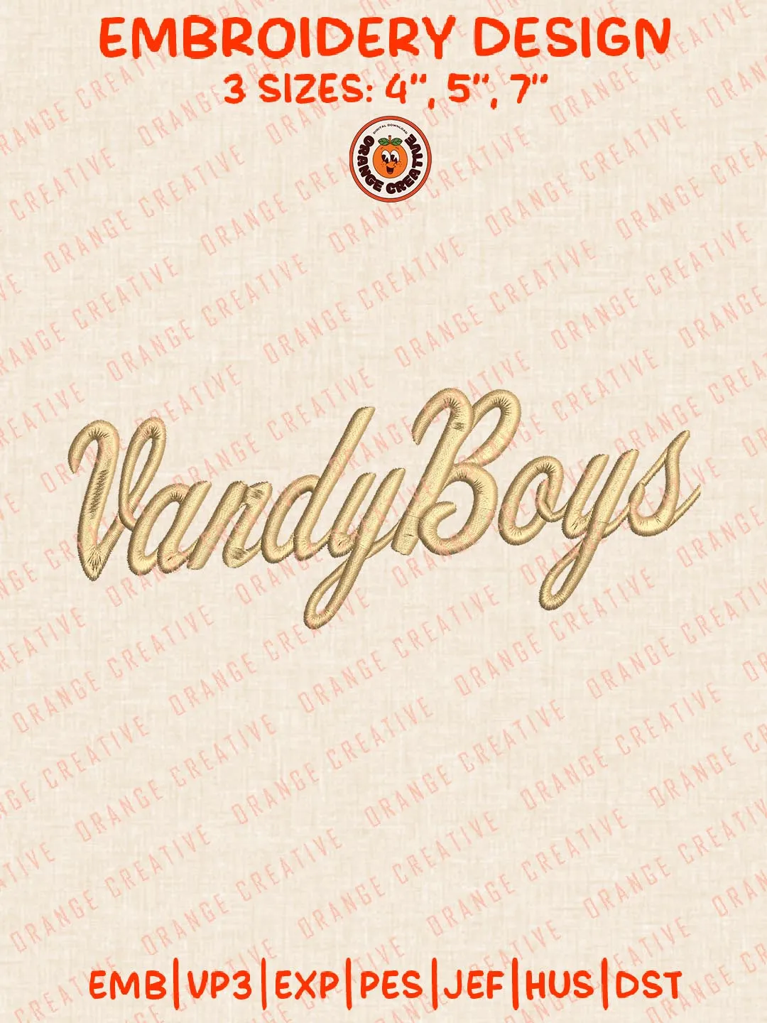 NCAA Vandy Boys Embroidery Design, NCAA Vanderbilt Commodores Team Logo Embroidery Design, Machine Embroidery Design File, 4 Sizes, Custom Size, Digital Download