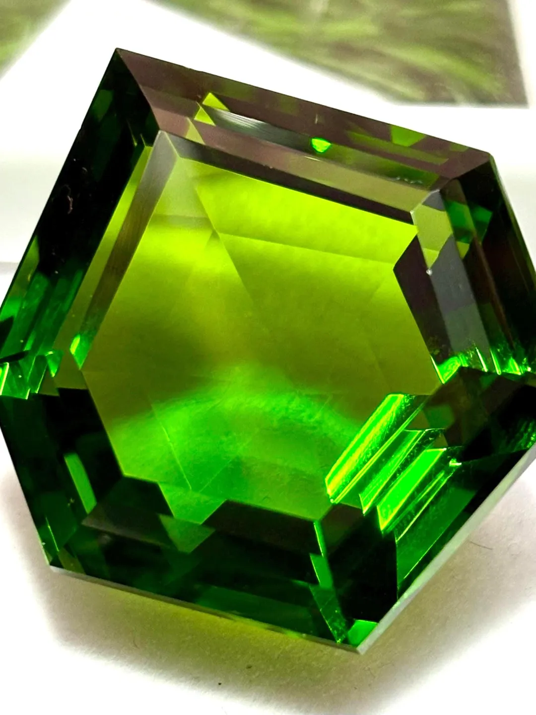Large Lozenge Green Peridot, August Birthstone, High Clarity Crystal ...