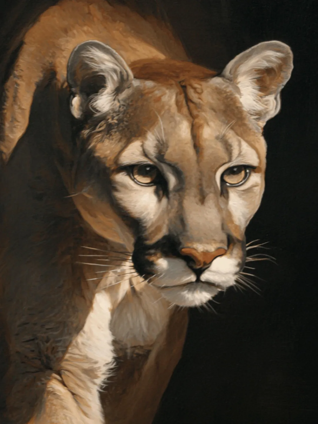 40 Big Cat Portraits Lion Lioness Cub Cougar Art Set Boho Wildlife Painting Printable Wall Art Download
