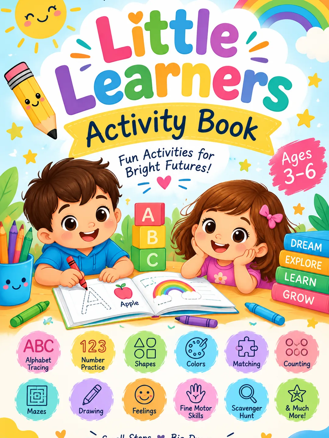 Little Activity Little Learners Activity Book: Play, Learn & Grow!