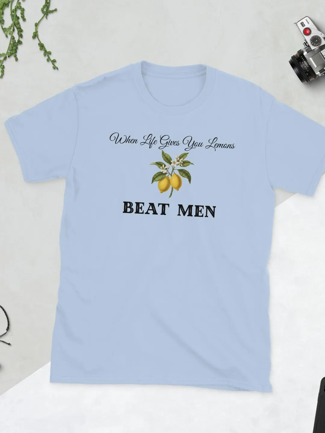 When Life Gives You Lemons T-Shirt - Sarcastic Quote Tee - Vintage Botanical Lemon Shirt - Feminist Gift for Her - Funny Birthday Present