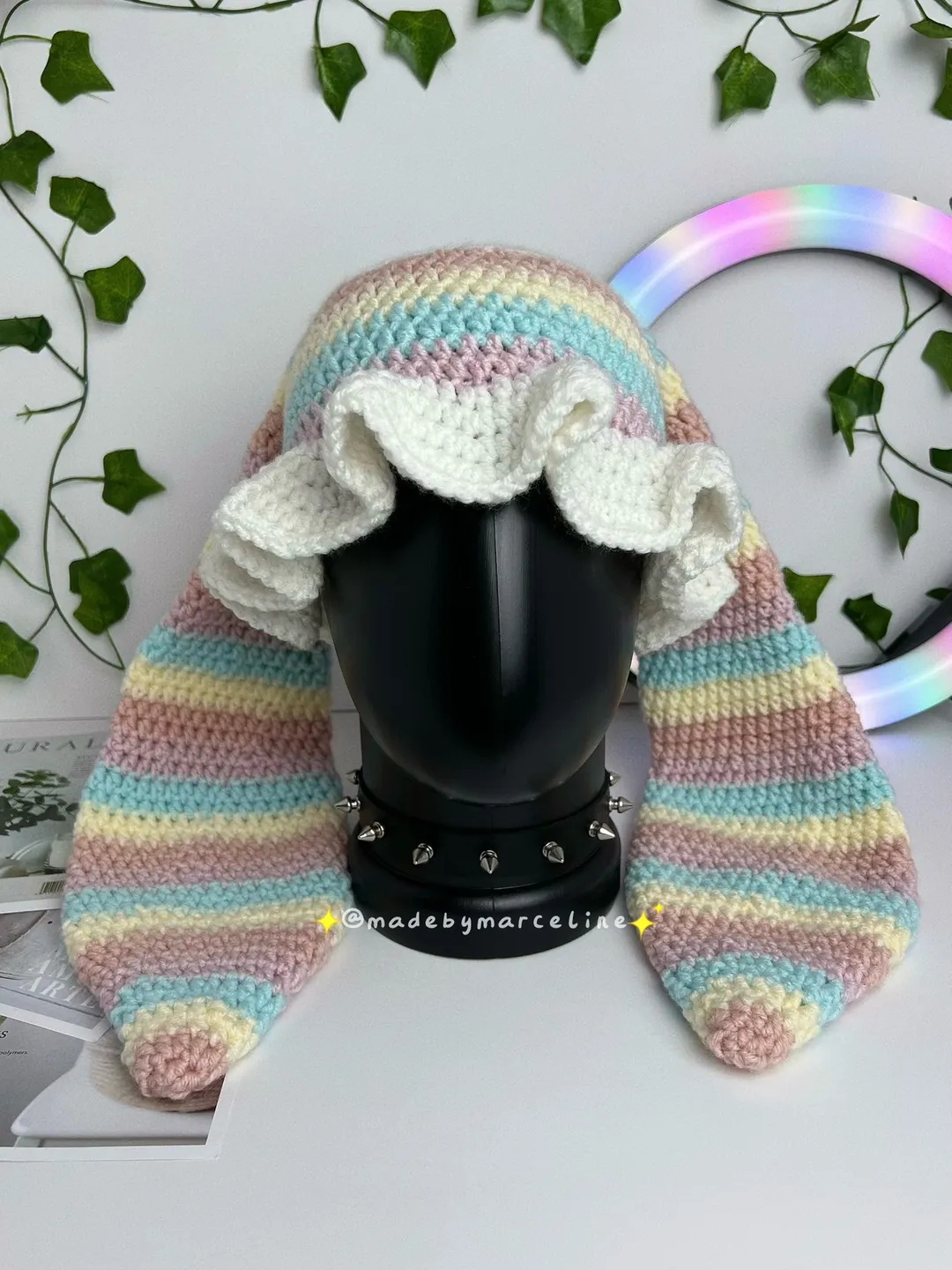 Crochet Cute Bunny Bucket Hat