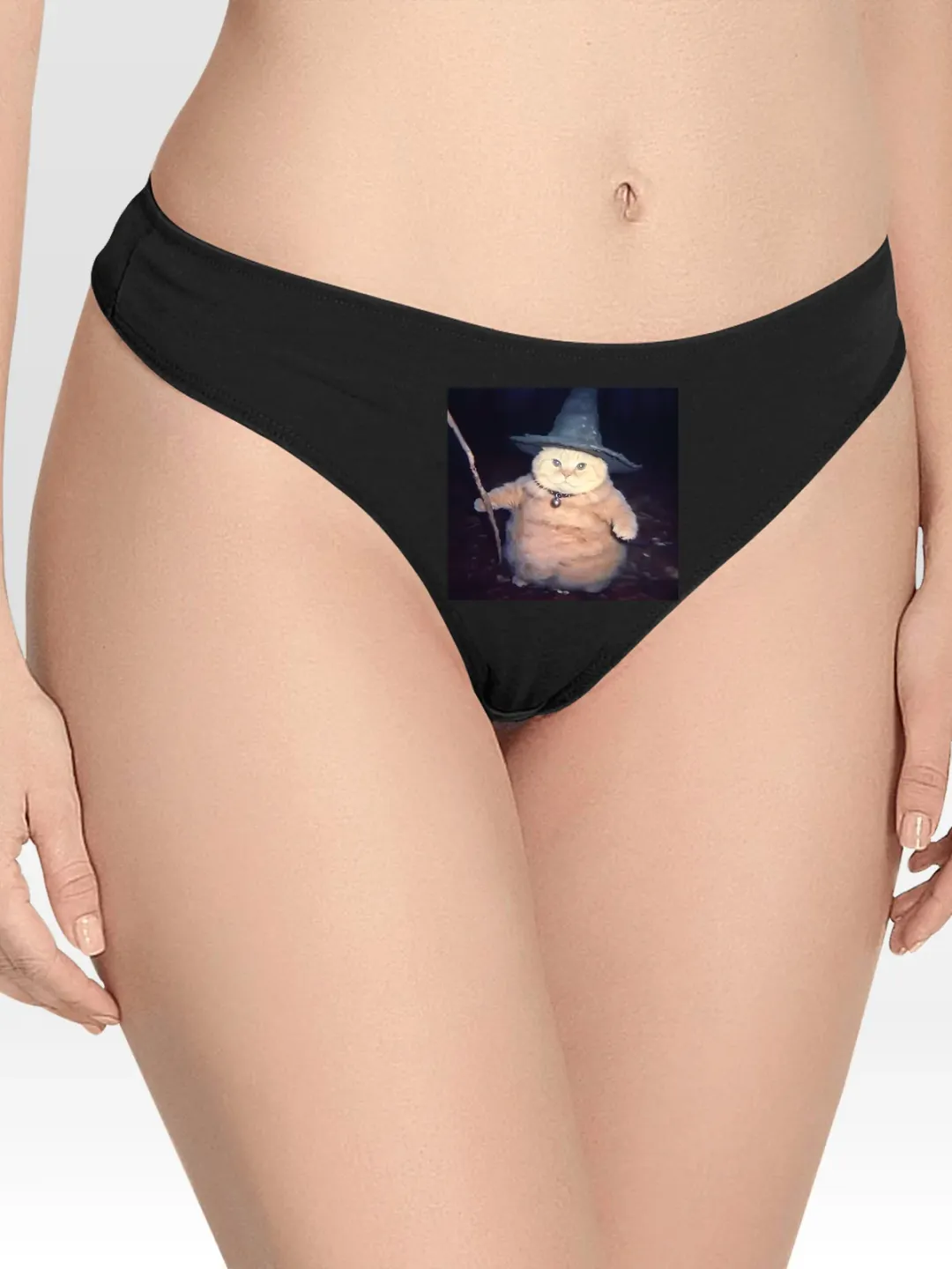 Y2K cat Lingerie Thong