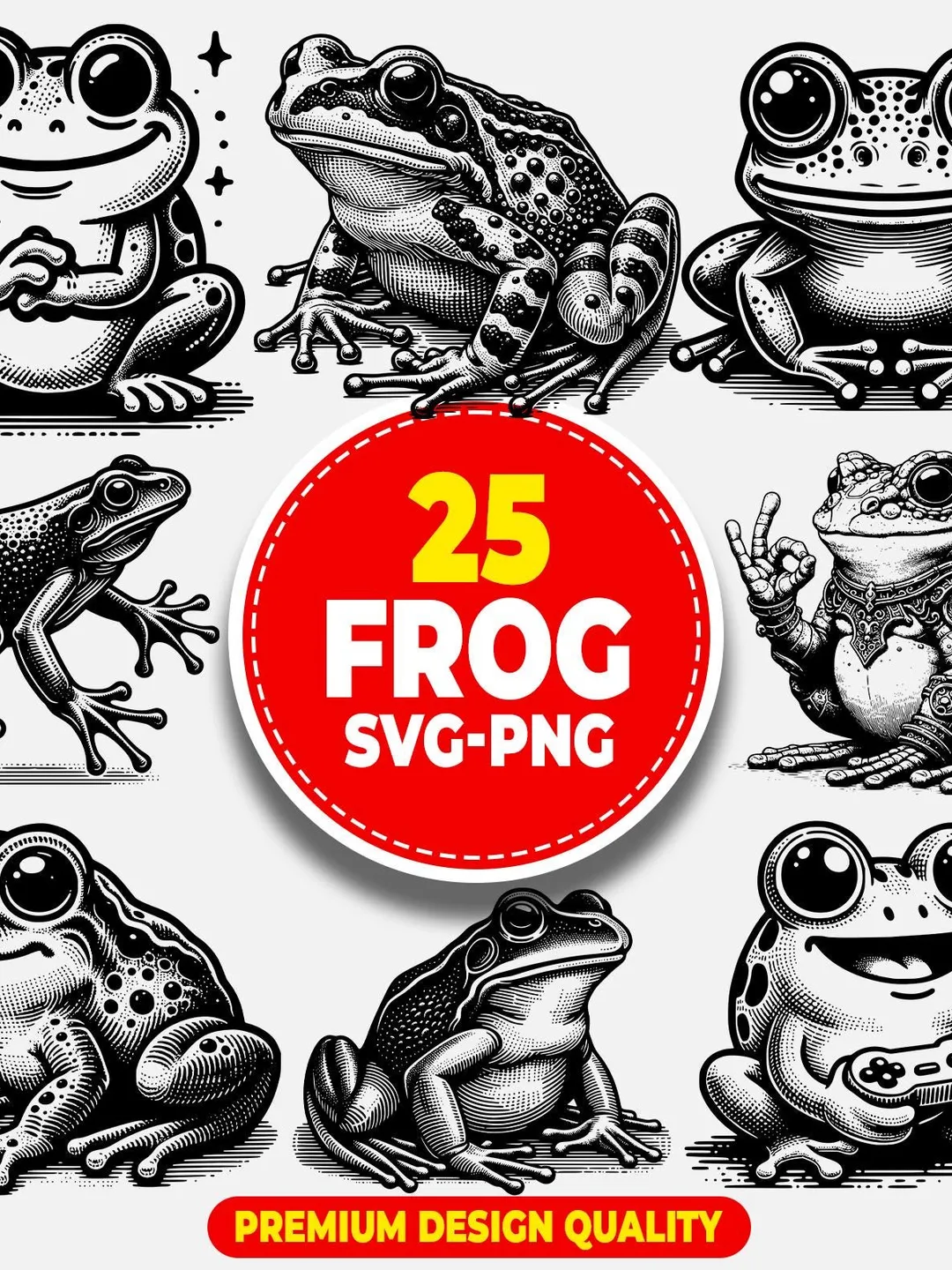 Vector Files Frog Frog SVG Bundle PNG | Frog Clipart & Cut Files | Animal SVG for Cricut