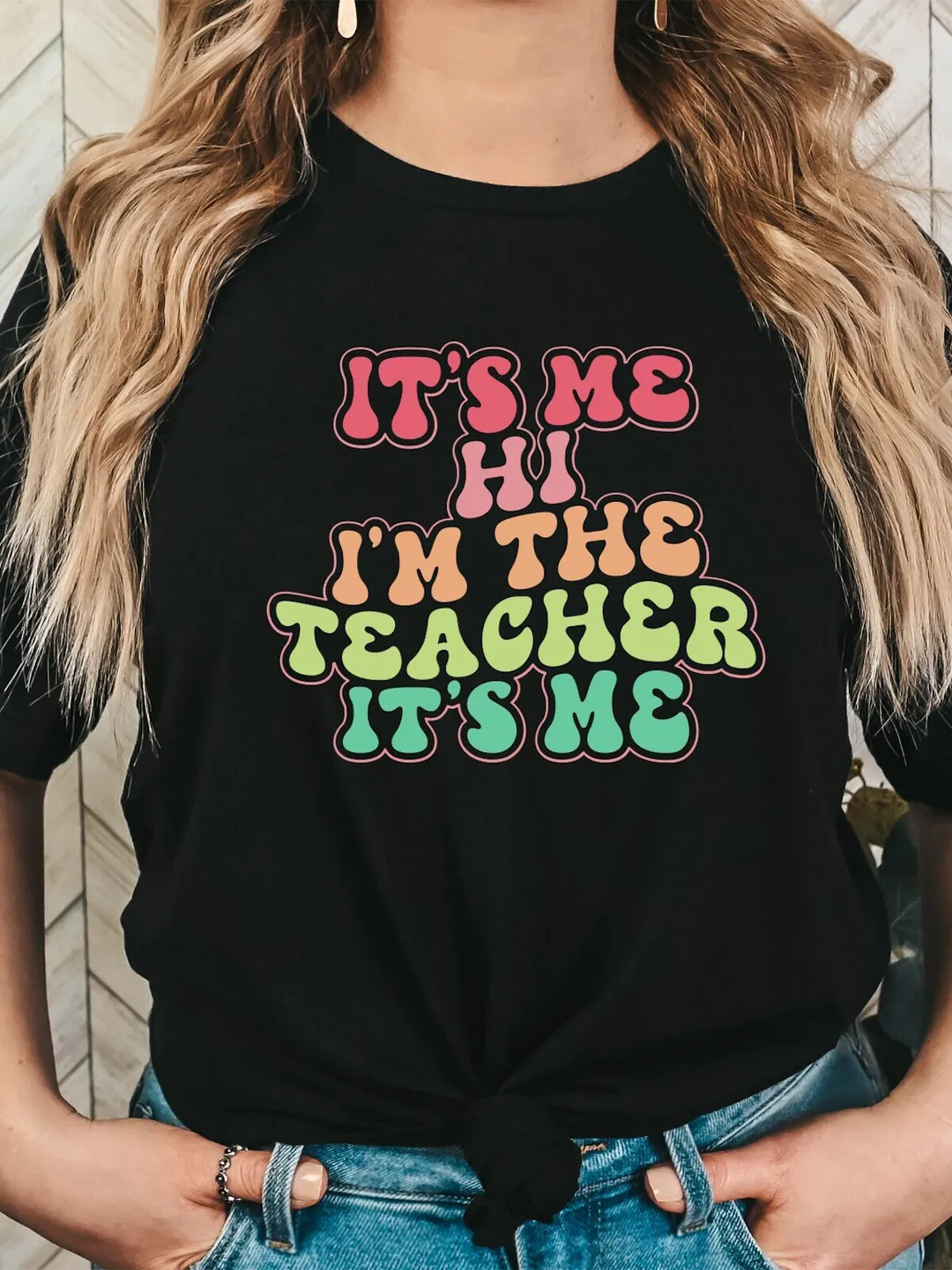 It's Me Hi I'm The Teacher T-Shirt - Matching Teacher Shirt