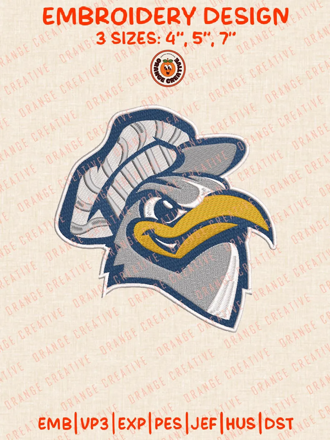 Chattanooga Mocs Head Mascot Logo Embroidery Design, NCAA Team Logo Embroidery Design, Machine Embroidery Design File, 4 Sizes, Digital Download