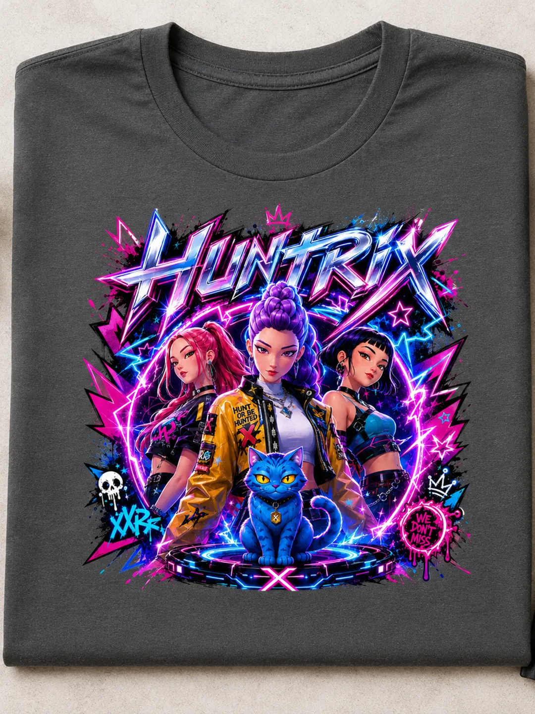Huntrix Kpop Demon Hunters Anime Girl Clipart | Rumi Mira Zoey PNG