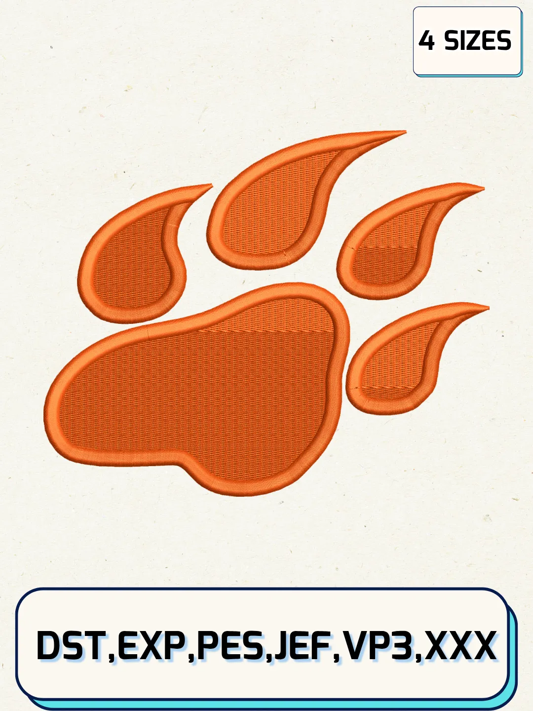 Sam Houston State Bearkats Secondary Logos Embroidery Design Files, NCAA Logos Embroidery Designs, Machine Embroidery Files, 4 Sizes
