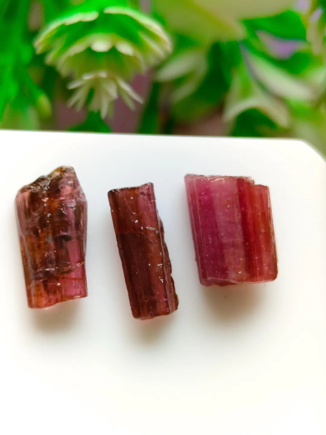 Raw Pink Tourmaline Crystal Rods Gemstone, Healing Gemstone Sticks, 3 ...