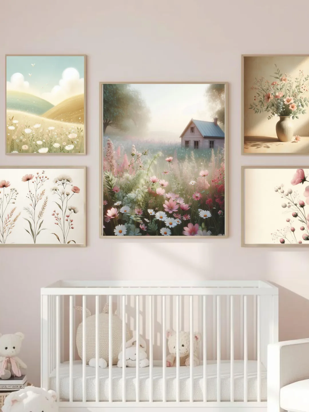 Vintage Wildflowers,nursery prints for girls,Gallery wall art prints ...