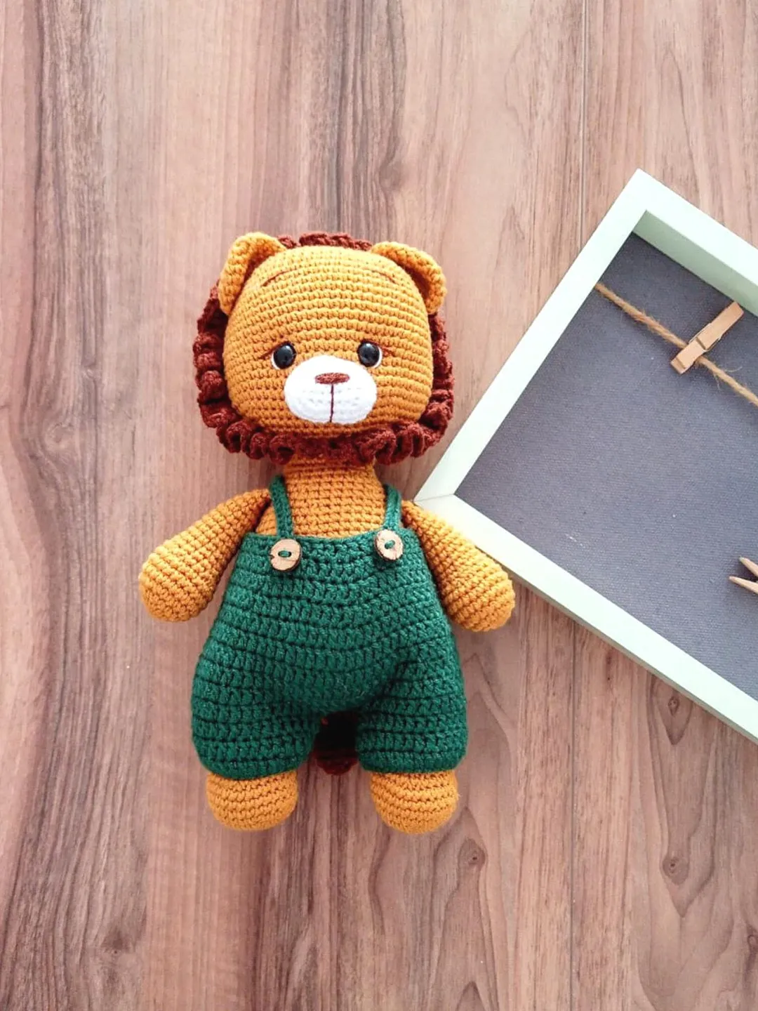 Handmade Crochet Lion Toy, Crochet Plush Lion Doll, Perfect Crochet Lion Gift, Personalized Amigurumi Animal Toy, Cute Lion Crochet For Kids