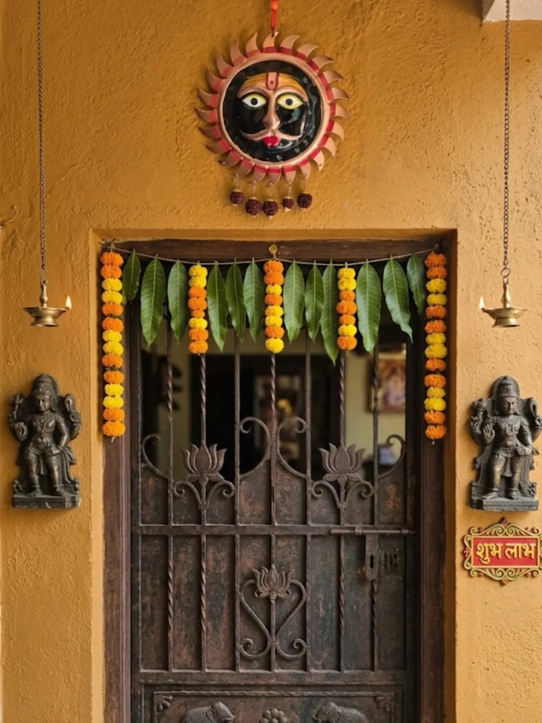 100% Copper Rahu Kabch Home Mane Gate Save fro Home