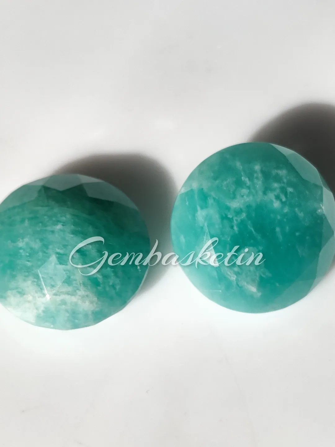 Natural Amazonite Round Faceted Cut / Blue Amazonite / 5 MM - 13 MM ...