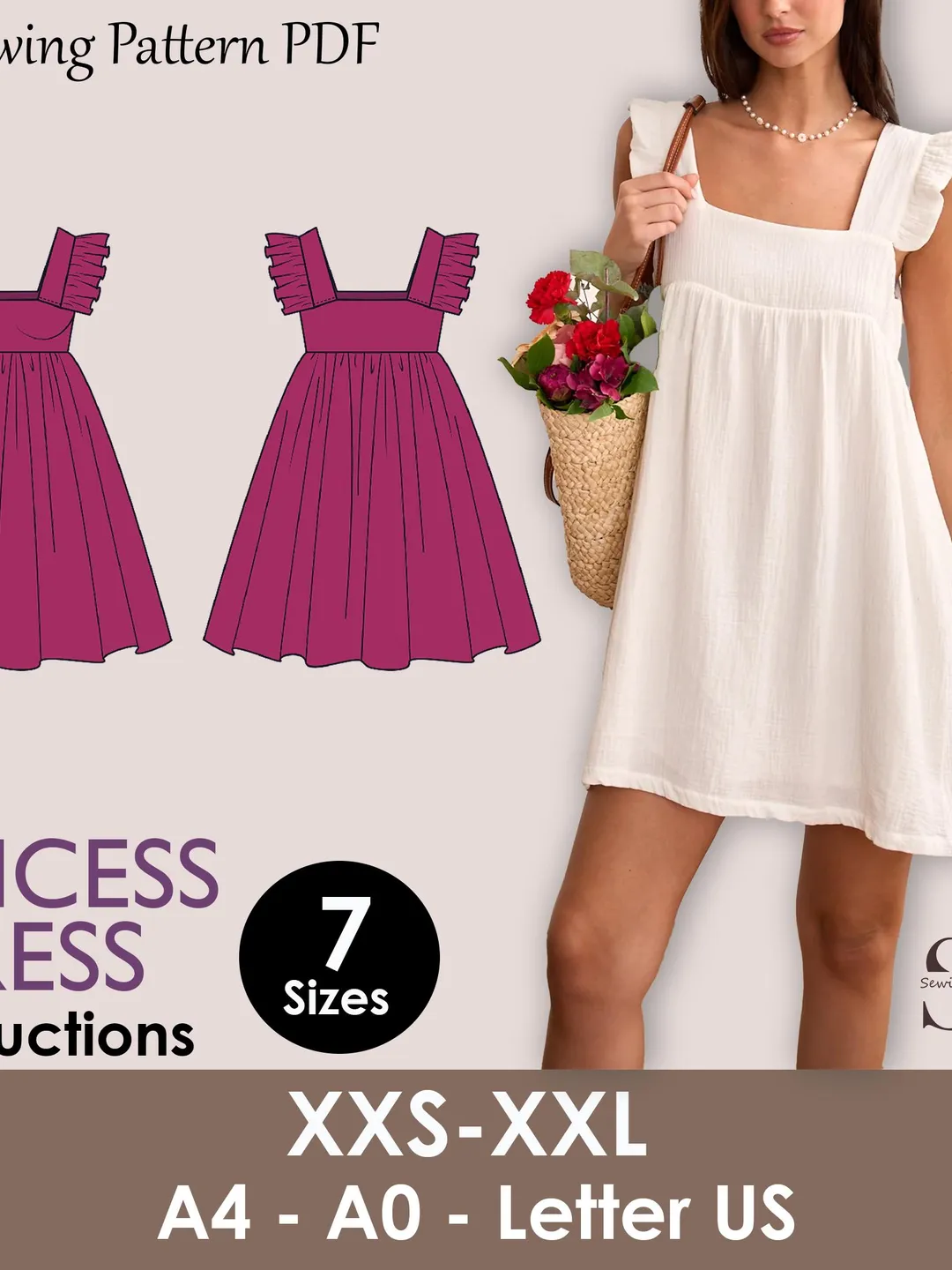 princess dress pattern women Butterick B6850 Princess Dress sewing pattern