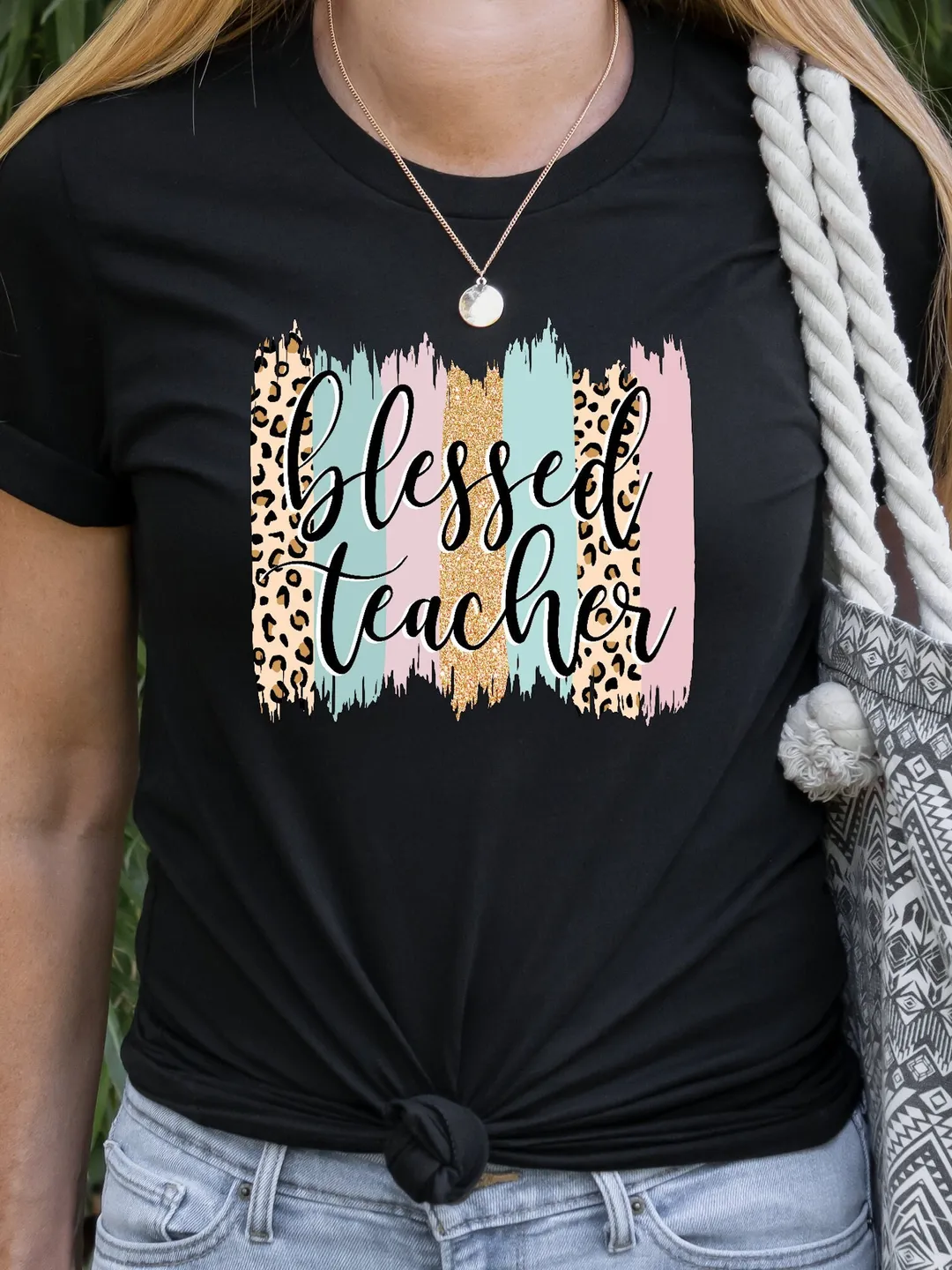 Blessed Teacher Shirt - Gift from Student, Soft Cotton Blend