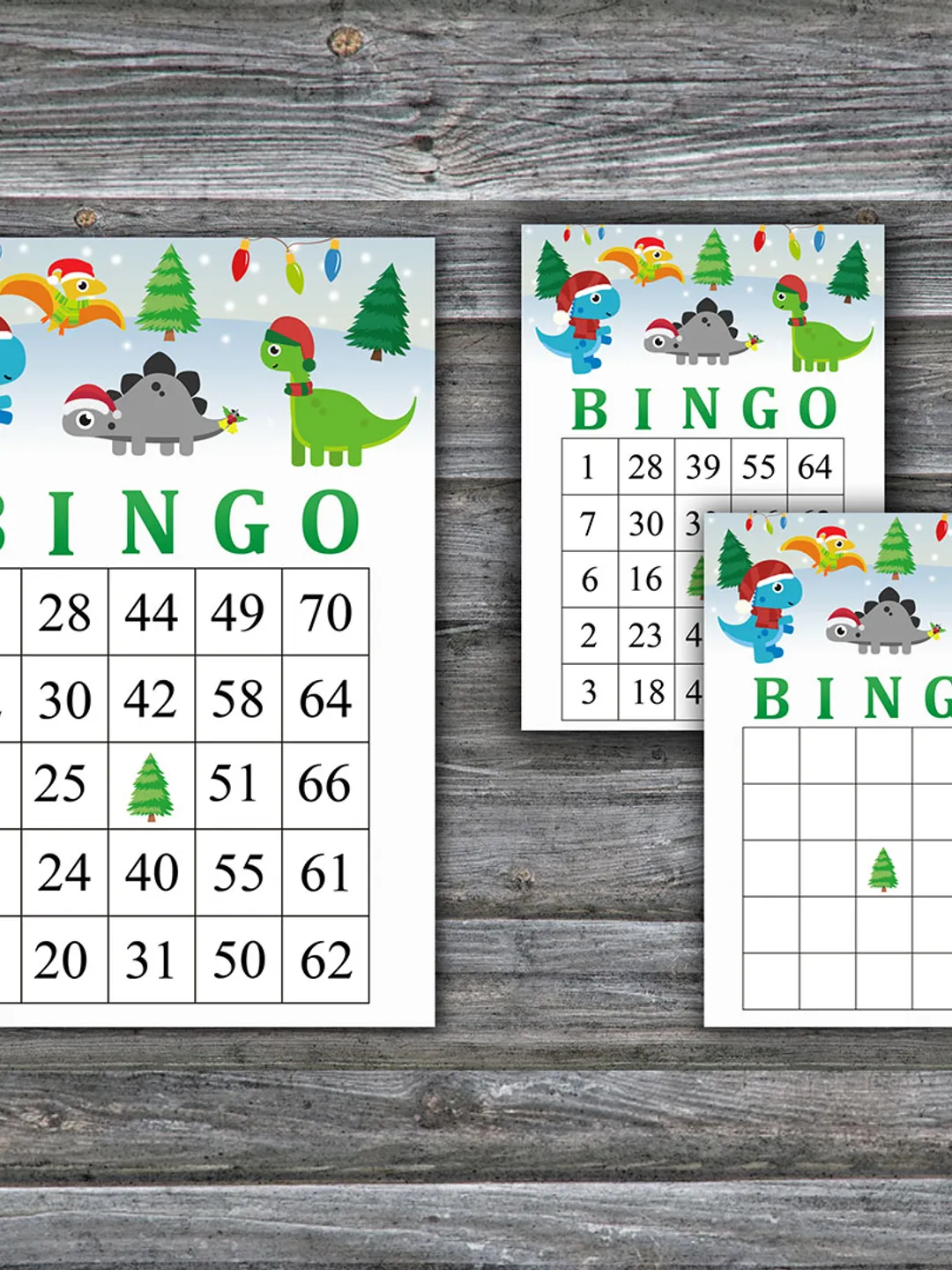 Christmas dinosaur bingo game card,Christmas bingo game card,Christmas Bingo Printable,Holiday Bingo,INSTANT DOWNLOAD-89