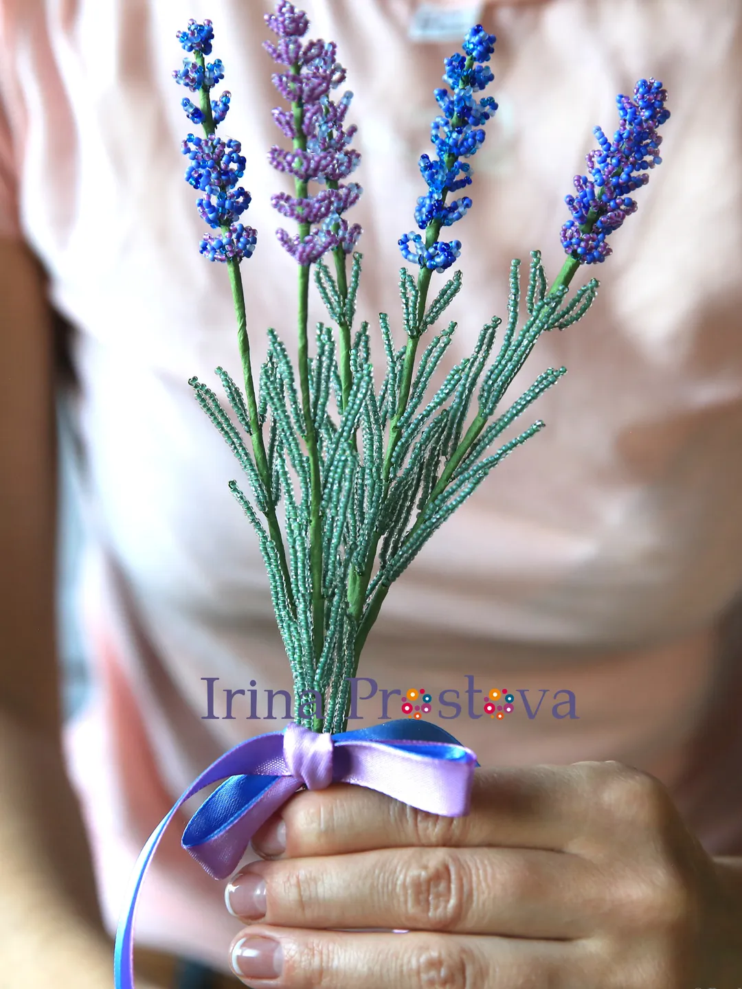 Beaded Flowers pattern | Lavender | Seed bead patterns | Beadwork