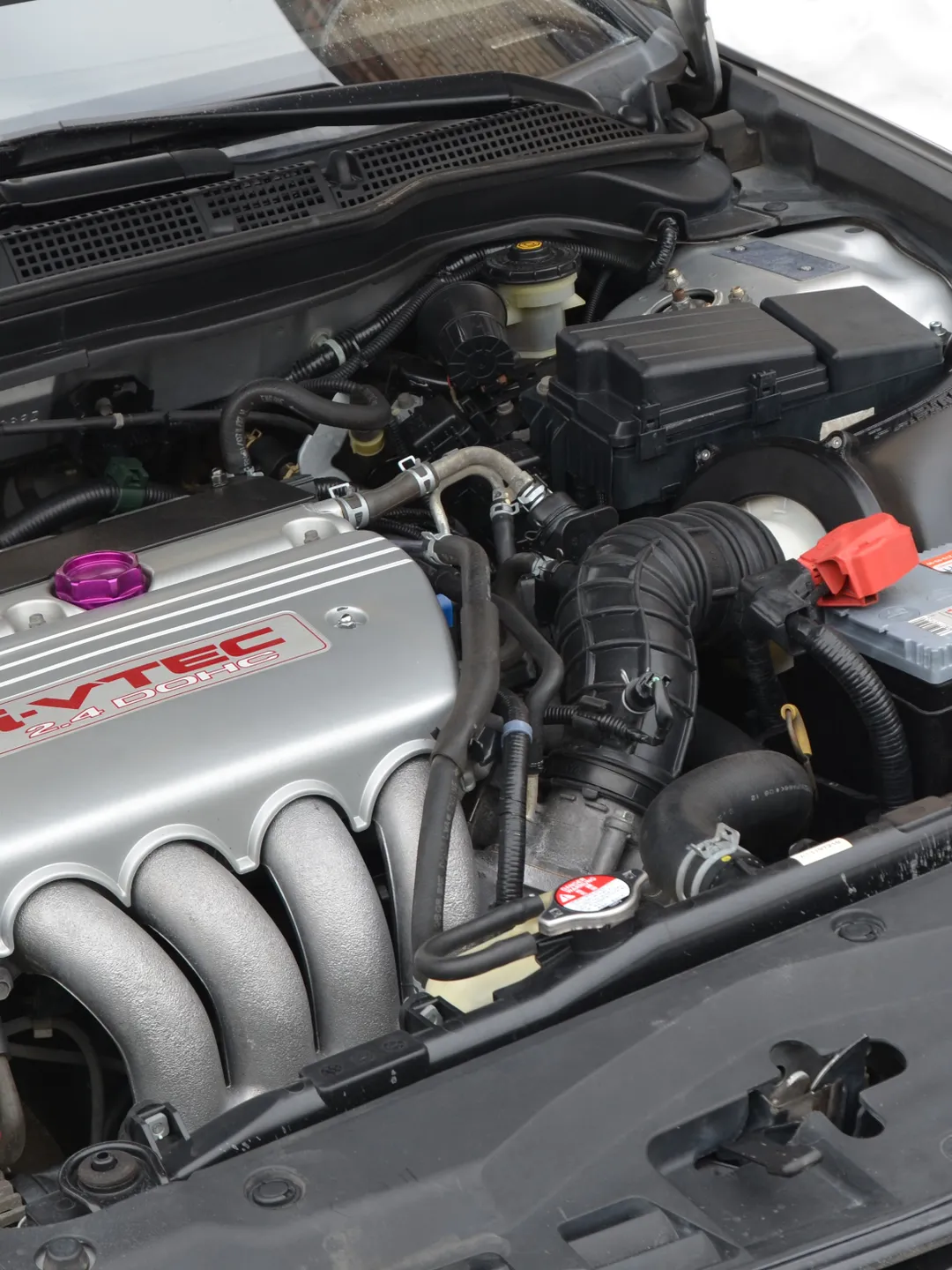 GruppeM type ram air cooling intake sistem HONDA Accord CL7 CL9 CM 02-08 /  Acura TSX with S2000 oem filter, image size:1080x1440