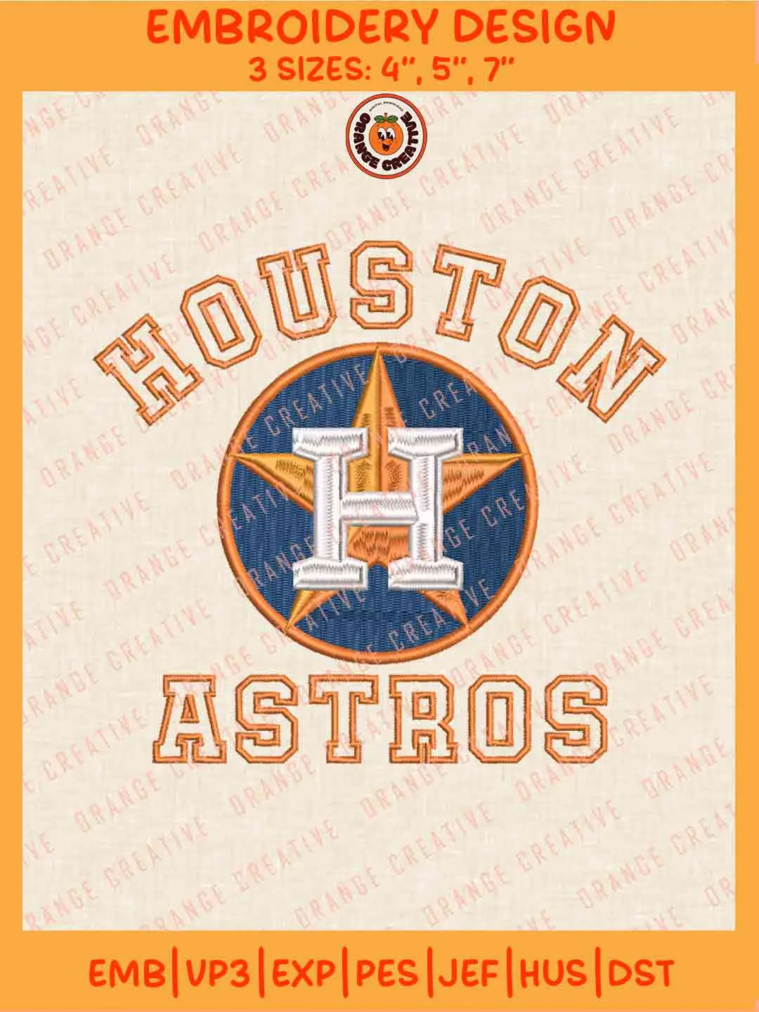 MLB Houston Astros Team Name Logo Embroidery Files, MLB Astros Team Embroidery Designs, Baseball Team Team Machine Embroidery Files, MLB Machine Embroidery, Digital Download