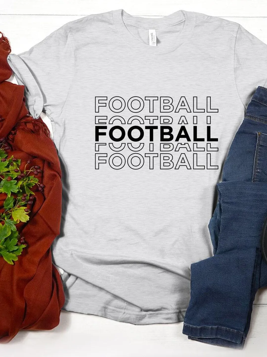 Football Shirt: Sporty Team Tee (Unisex Cotton, Multiple Colors)