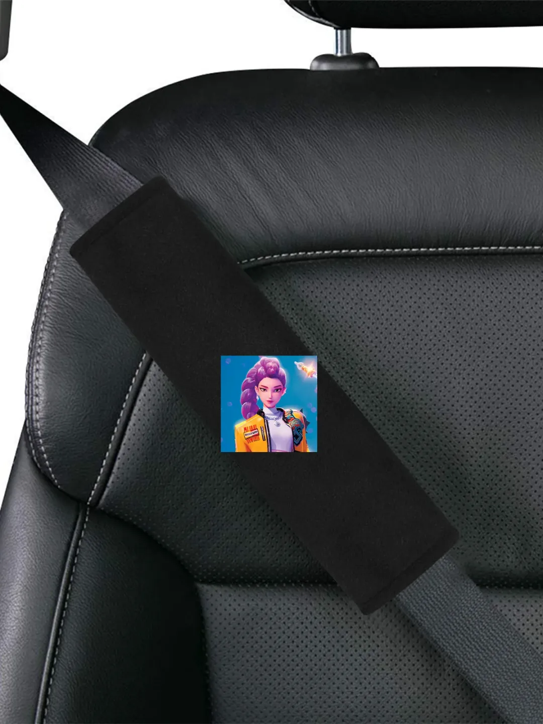 With Rumi Seat Belt Shoulder Pad