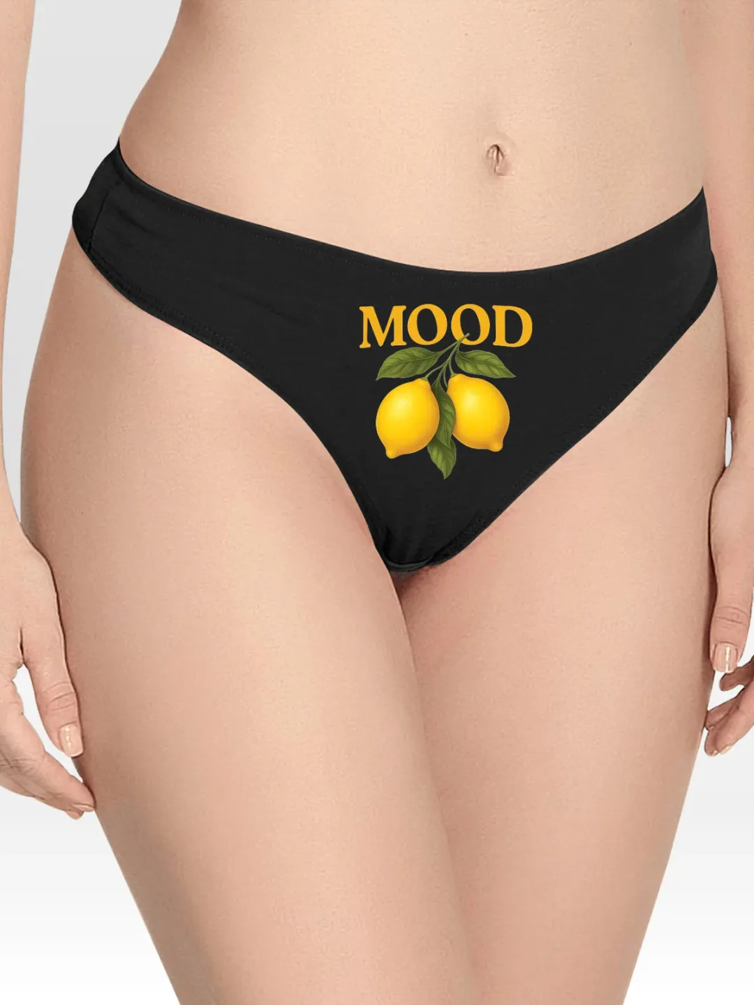 with Lemons Lingerie Thong