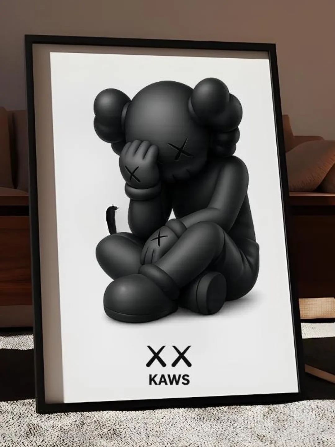 Kaws Poster Set: Black Family Hypebeast Wall Art (Digital Download)