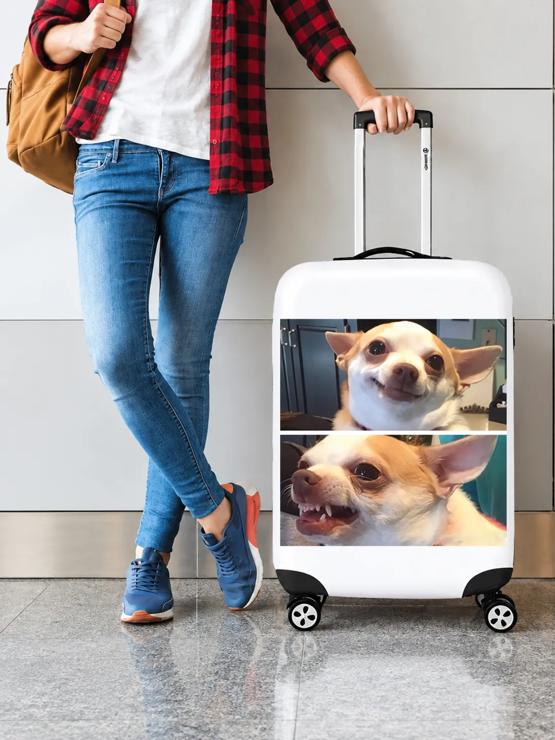 Y2K Meme Luggage Cover