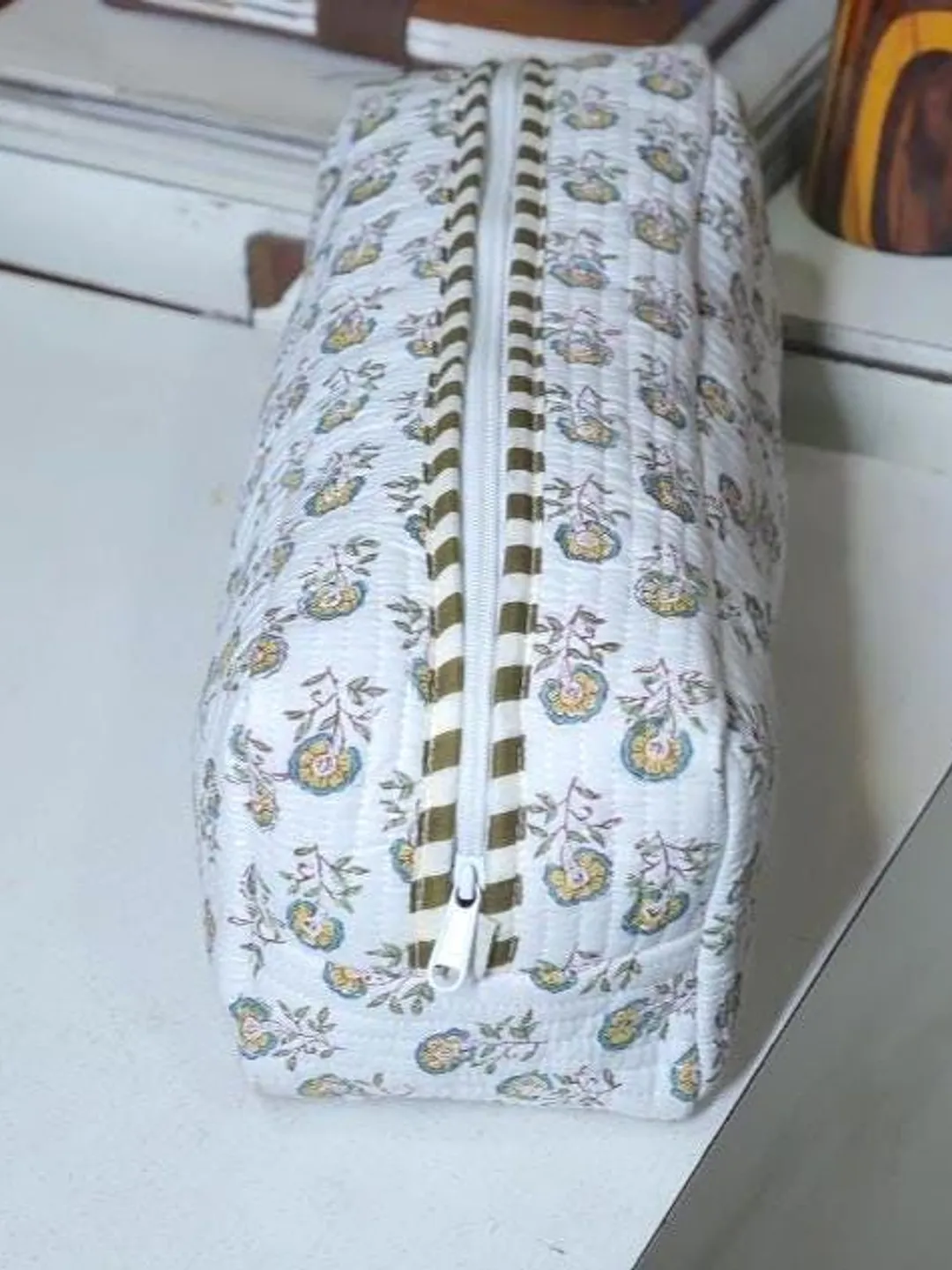 custom makeup bag travel case Velvet for Toiletries, Bag for Women, Zippered Makeup Pouch, Pouch Bags for Cosmetics Accessories, Gift for Her : Beauty & Personal Care while the structured design ensures your items stay safe and organized Personalized Leather Makeup Bag: Floral