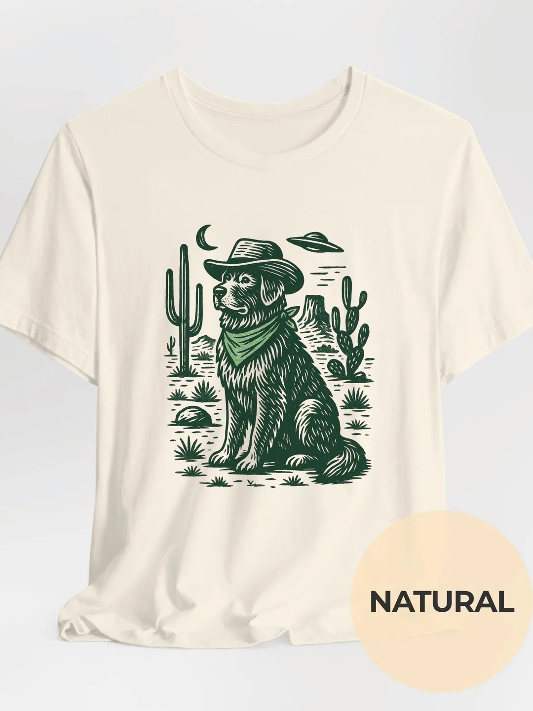 Newfoundland Cowboy T-Shirt Vintage Western Dog Lover Shirt