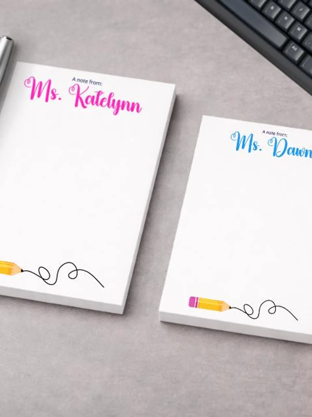 Custom Teacher Notepads Personalized Notepad, Custom Classroom Stationery ,Teacher Appreciation ...