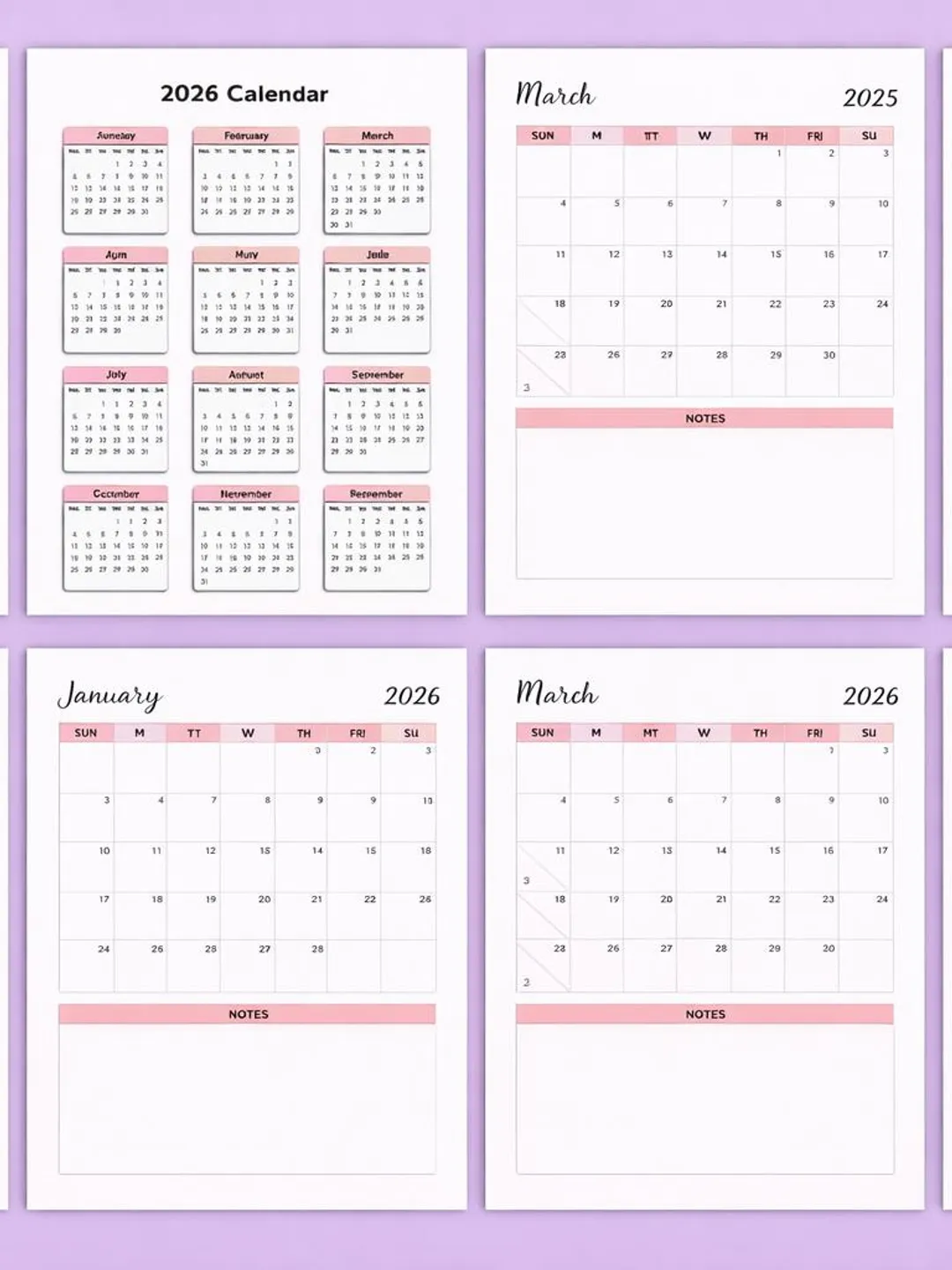 2025–2026 Mega Planner Bundle | 1800+ Canva Templates | Printable
