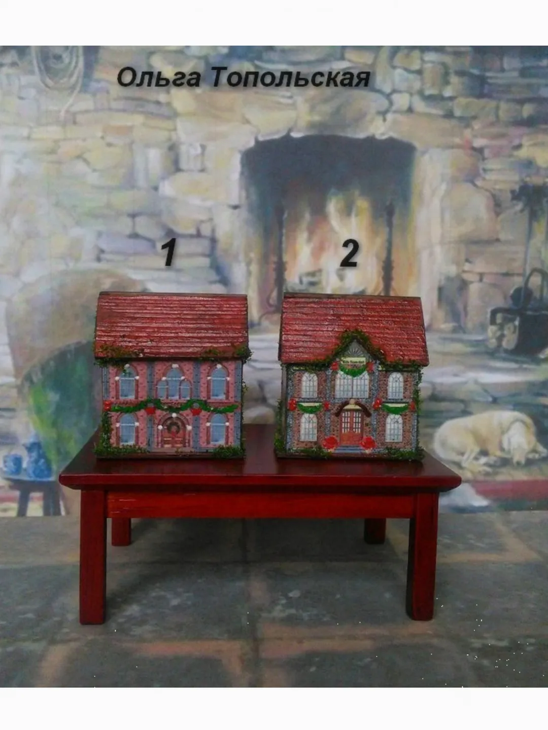 Doll lodge. A toy for a doll.1:12 scale.