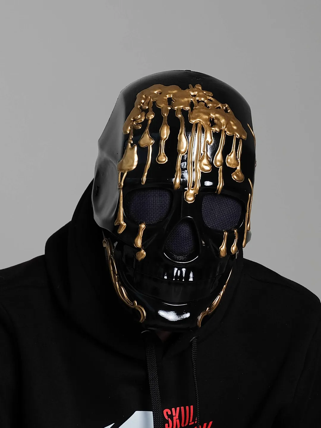 Human Skull Mask, Black Skull Mask, Cosplay Mask, Horror Mask, Moriarty Mask for Halloween Photoshoot or Cosplay